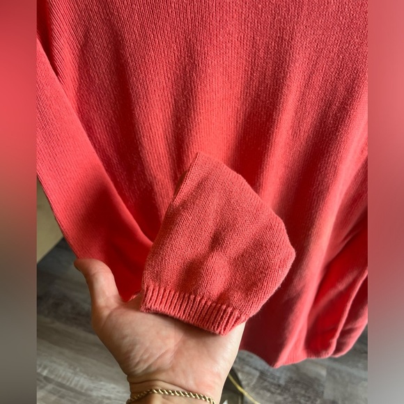 100% Cotton Vintage Pierre Cardin Coral sweater. - Picture 5 of 9